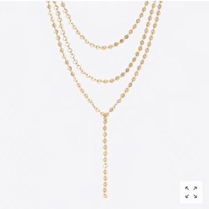 NWT J. Crew Golden Sun Layered Y-Necklace